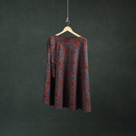 Ajrakh Hand Block Print Cotton Wrap Around Skirt 31