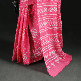 Kutch Bandhani Tie-Dye Cotton Saree 61