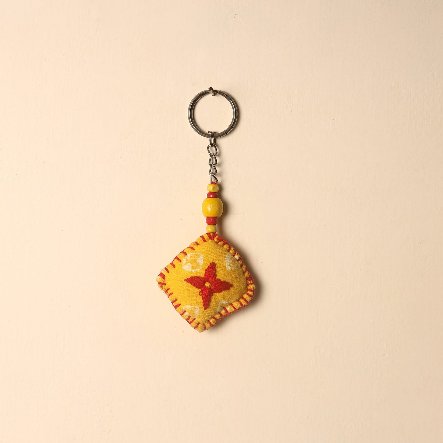 Handcrafted Phulkari Embroidered Keychain 22