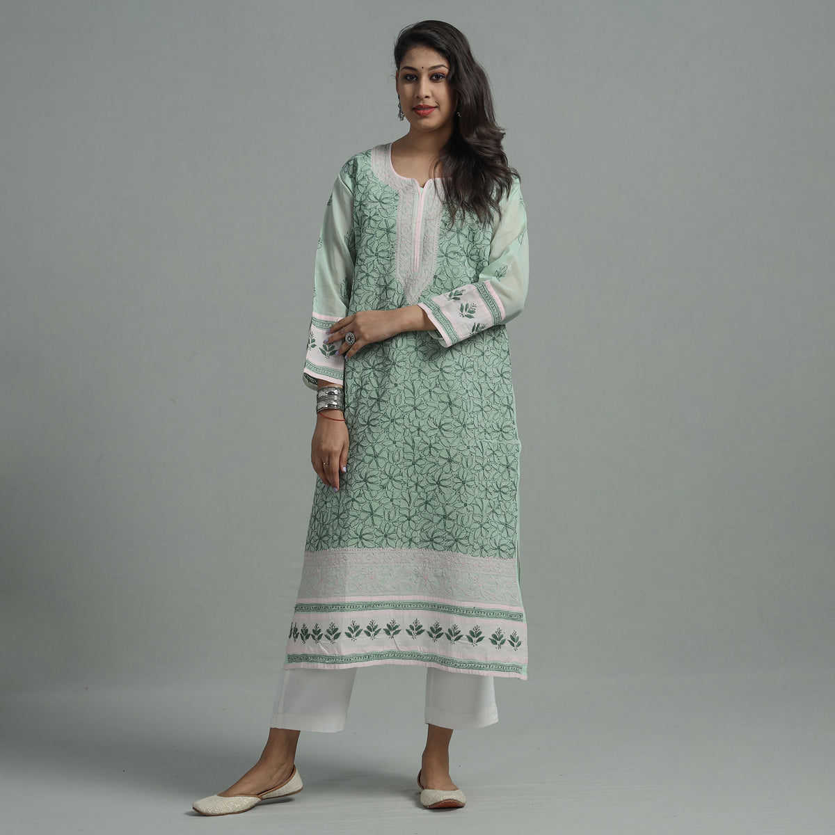 Chikankari Embroidered Kurta