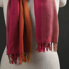 Multicolor - Double Shade Kumaun Handwoven Pure Merino Wool Stole 150
