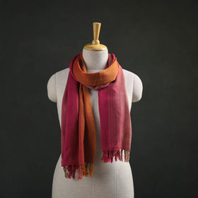 Multicolor - Double Shade Kumaun Handwoven Pure Merino Wool Stole 150