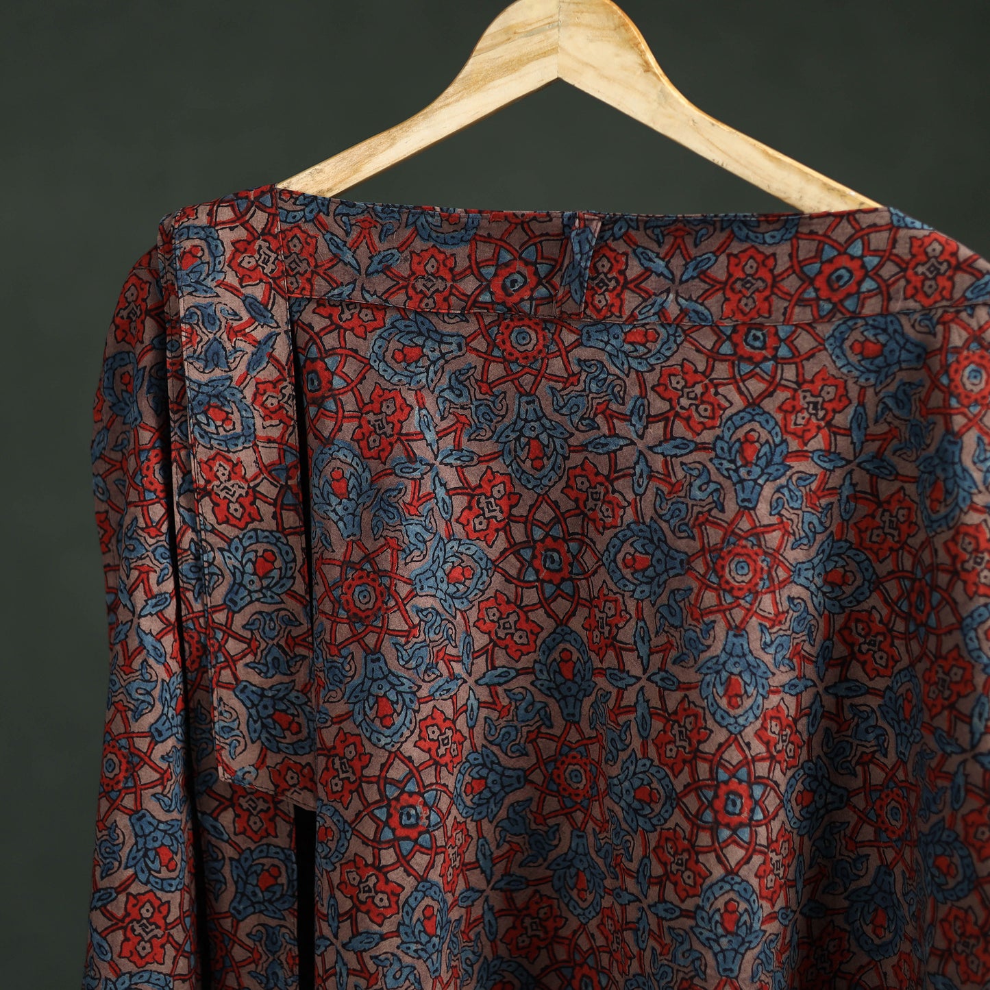 Ajrakh Hand Block Print Cotton Wrap Around Skirt 31
