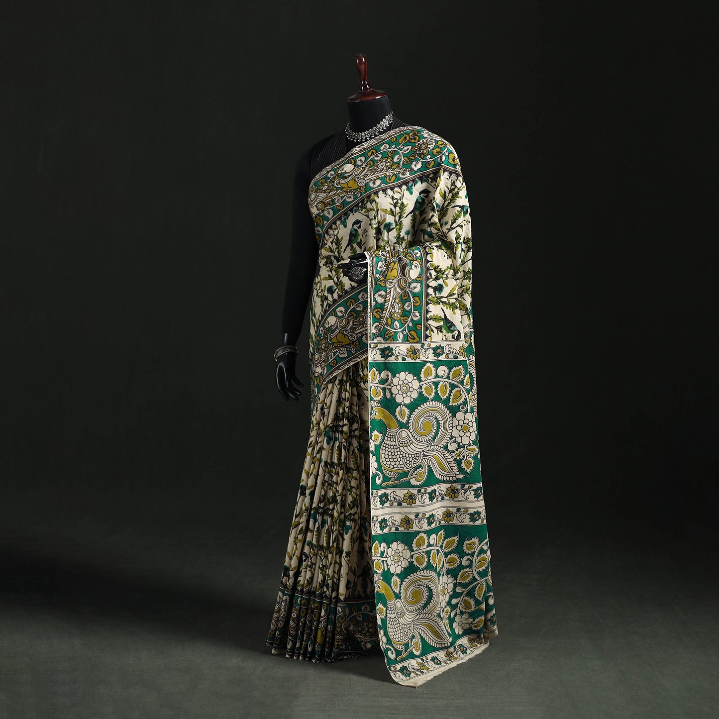 Kalamkari Printed Cotton Saree 12