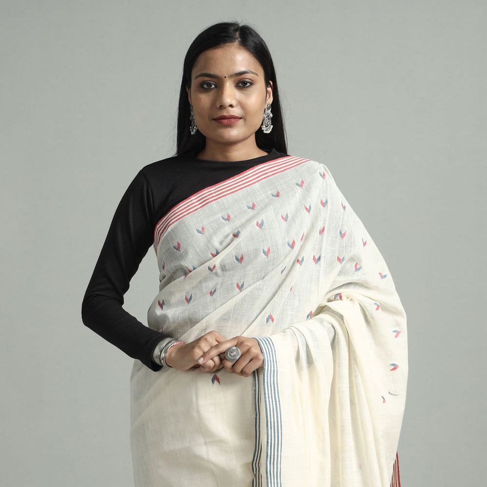 jamdani buti saree