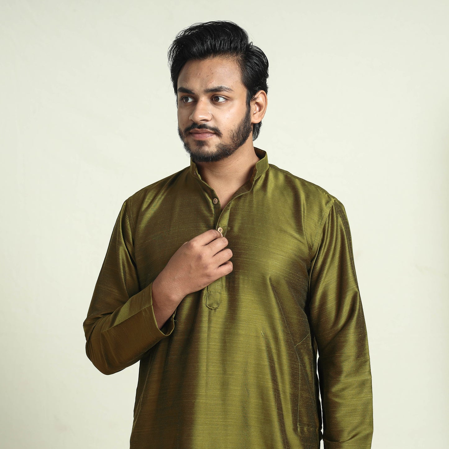 silk men kurta