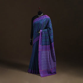 Pochampally Ikat Weave Mercerised Cotton Saree 10
