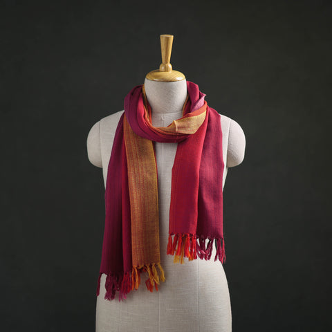Multicolor - Double Shade Kumaun Handwoven Pure Merino Wool Stole 152