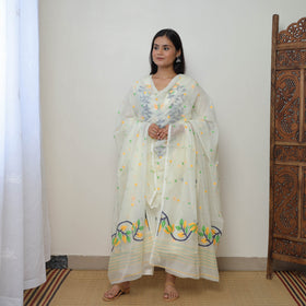 Jamdani Kurta with Dupatta Set