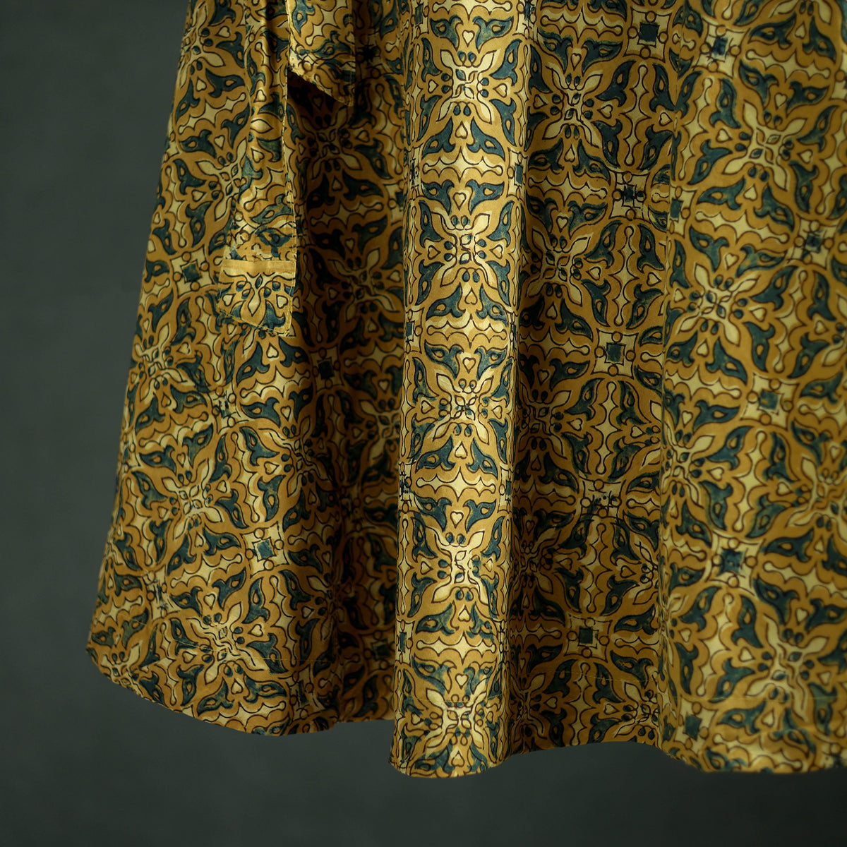 Ajrakh Hand Block Print Cotton Wrap Around Skirt 09