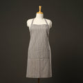 Grey - jhiri handloom cotton apron with pocket 11