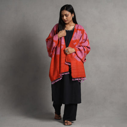 shibori woolen shawl 