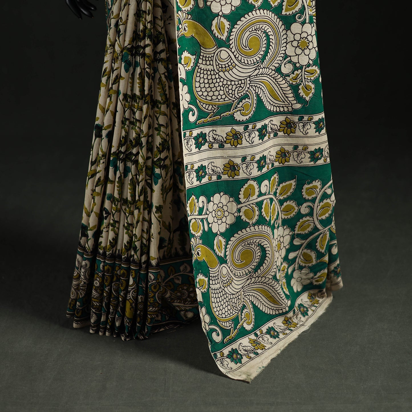 Kalamkari Printed Cotton Saree 12