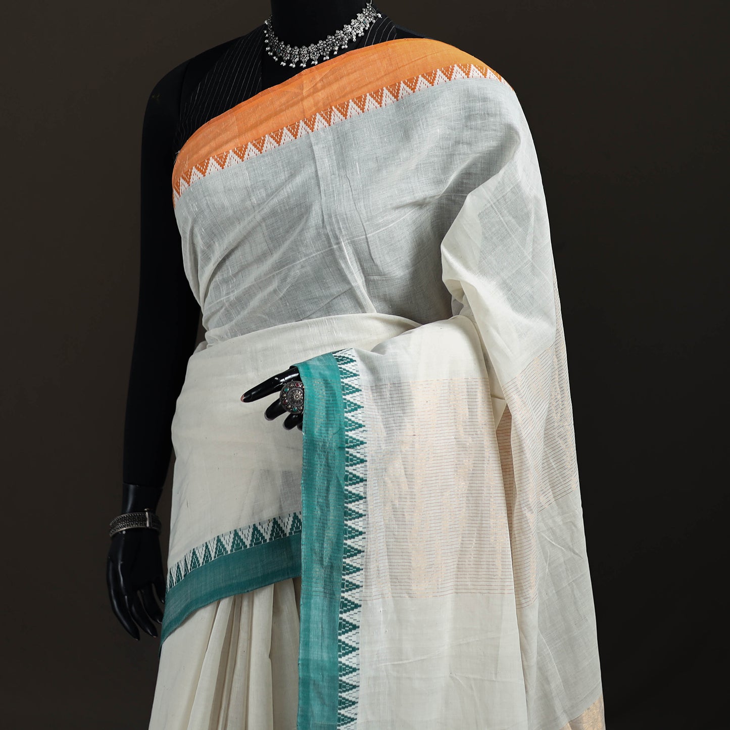 Dobby Kuppadam Pure Handloom Cotton Saree 15
