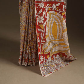 Kalamkari Printed Pure Cotton Saree 19