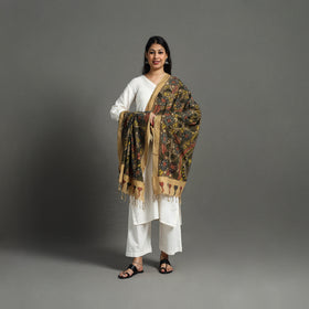 Brown - mangalagiri cotton handpainted pen work kalamkari