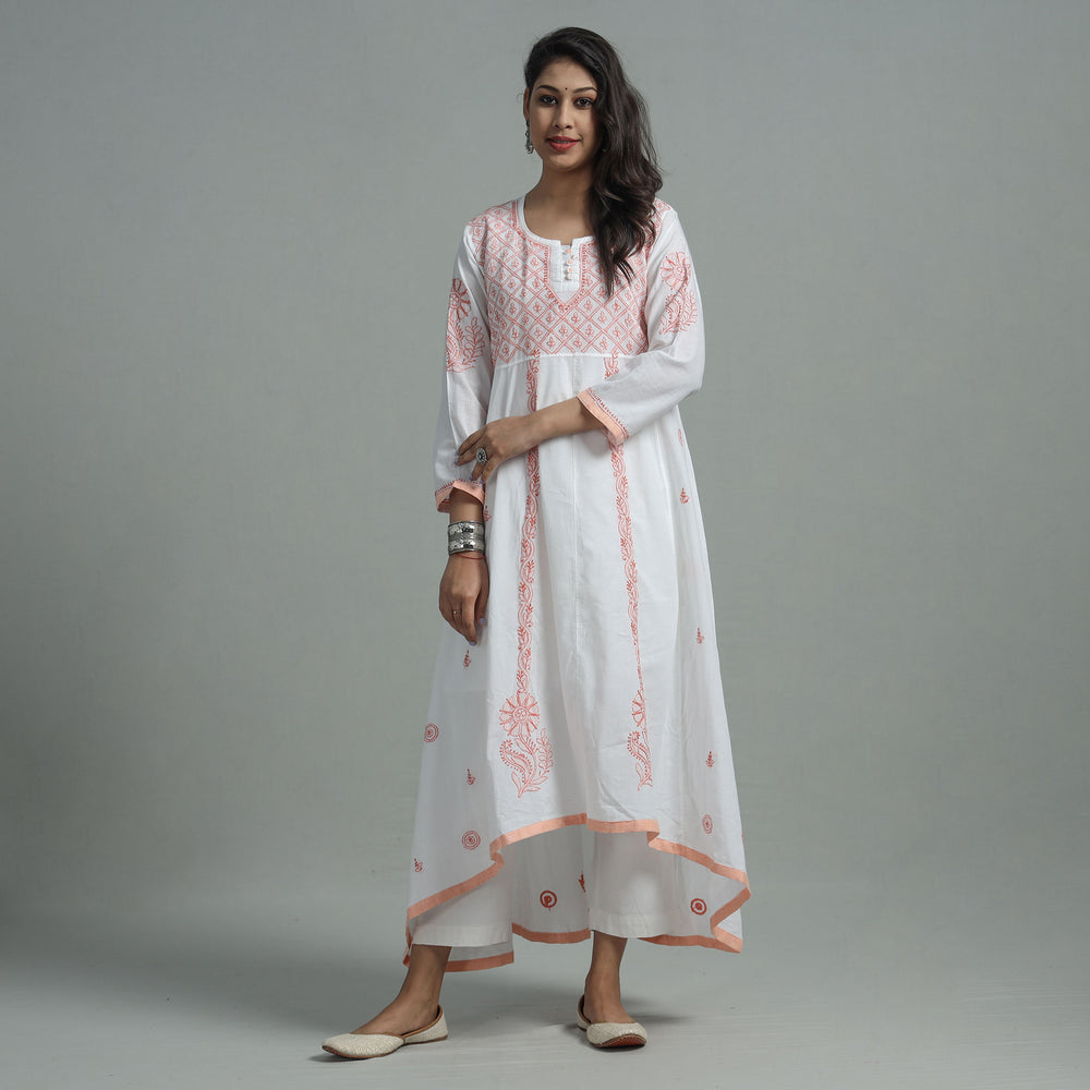 chikankari embroidered kurta