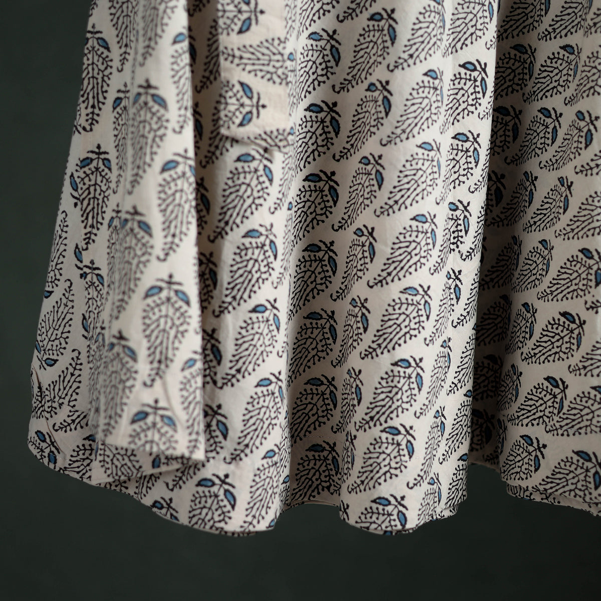 Ajrakh Hand Block Print Cotton Wrap Around Skirt 10