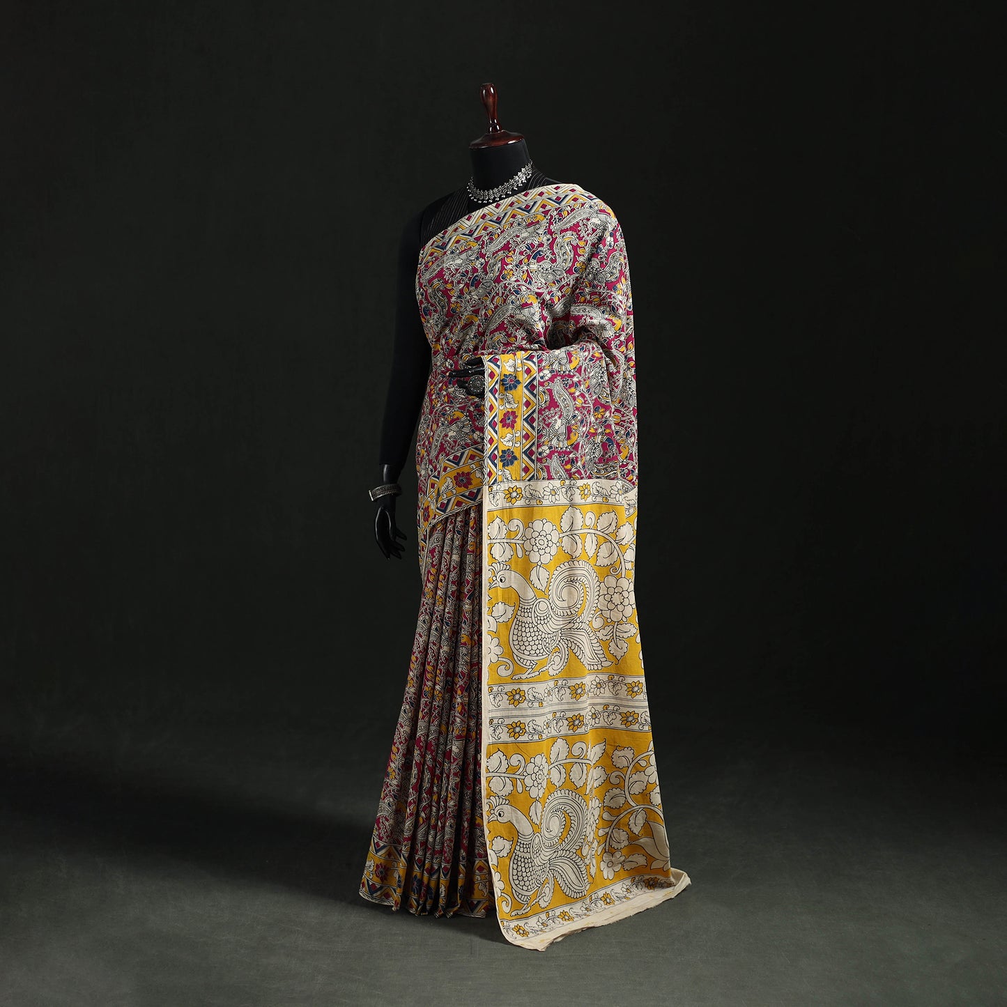 Kalamkari Printed Cotton Saree 13