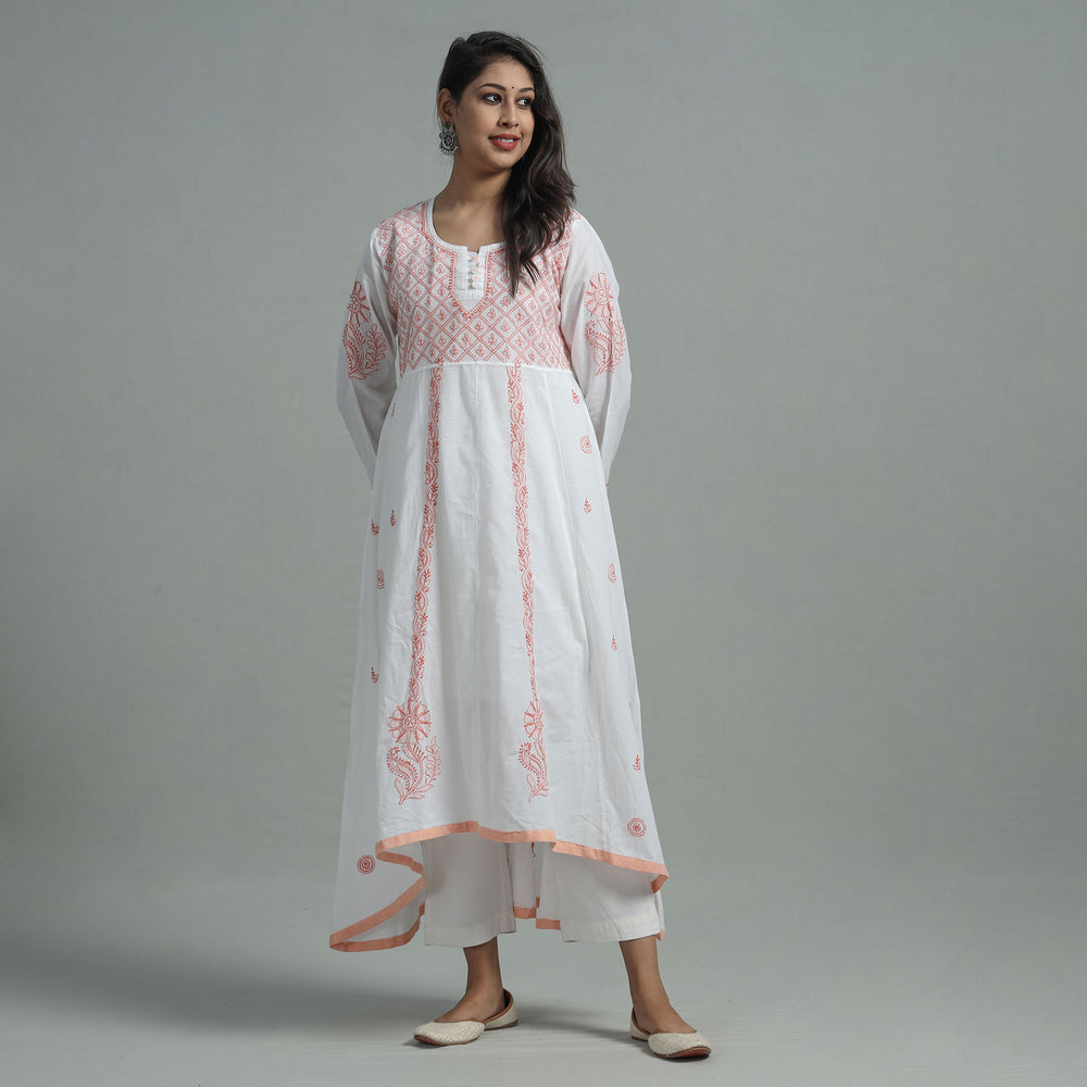 chikankari embroidered kurta