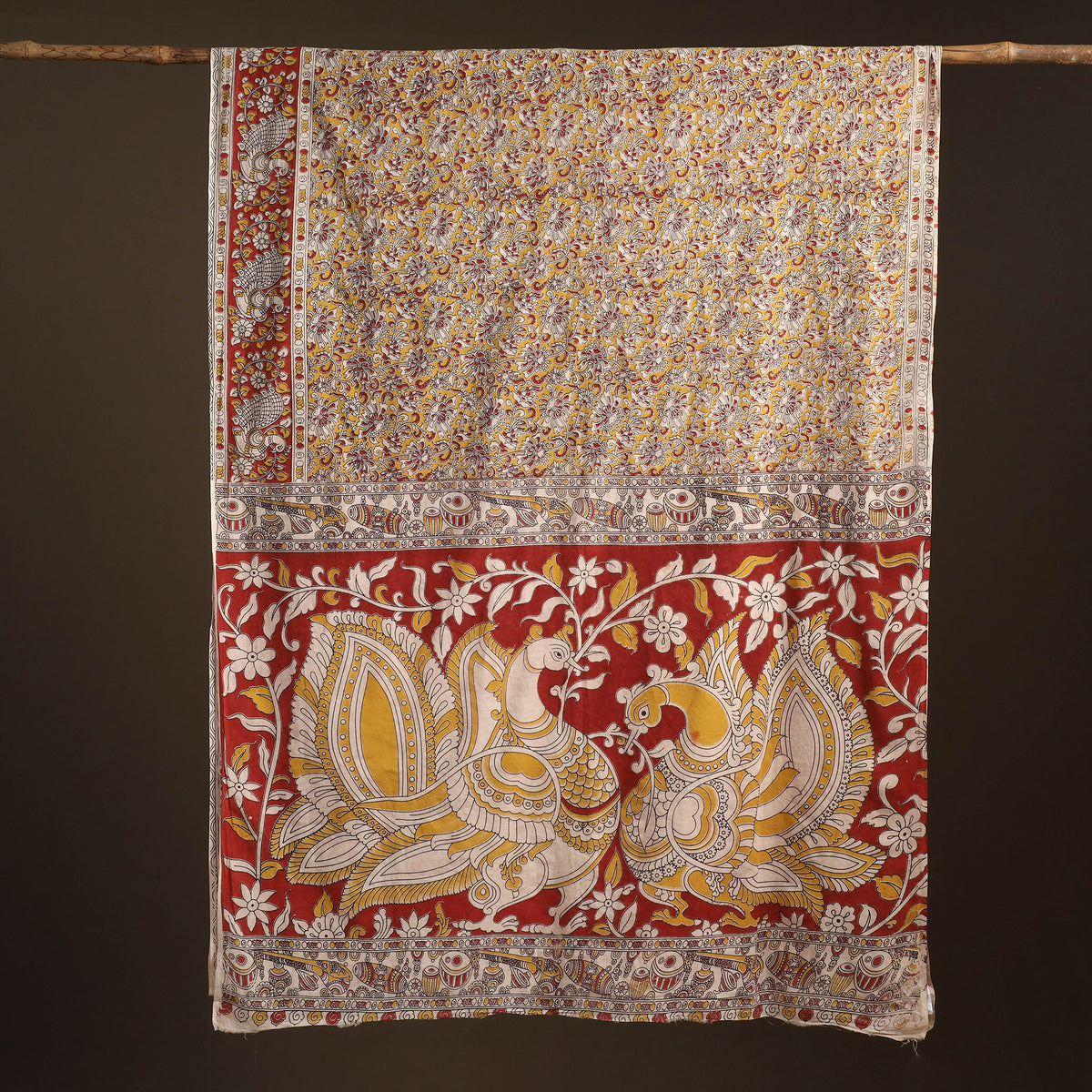 Kalamkari Printed Pure Cotton Saree 19