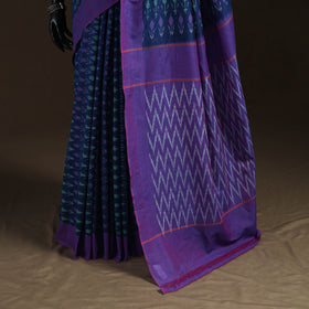 Pochampally Ikat Weave Mercerised Cotton Saree 10