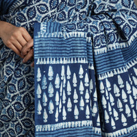 block printed saree