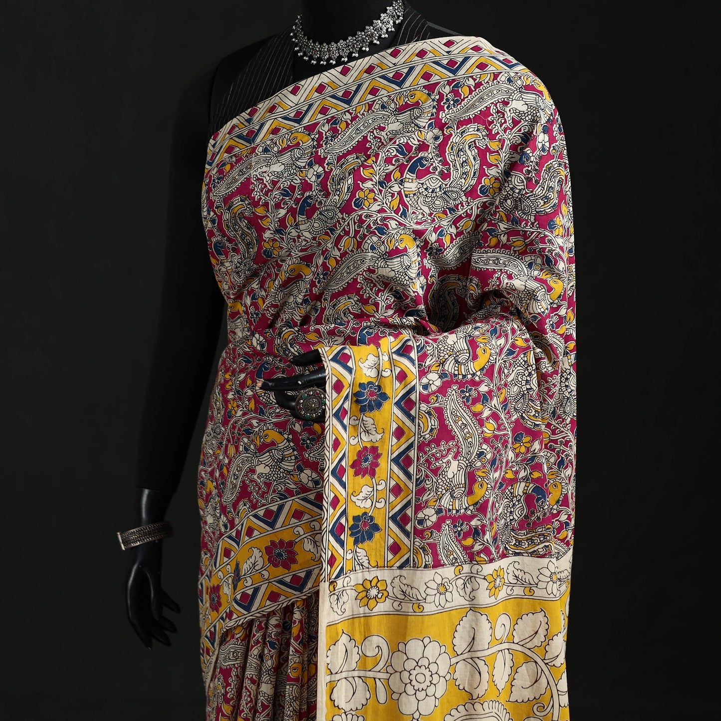 Kalamkari Printed Cotton Saree 13
