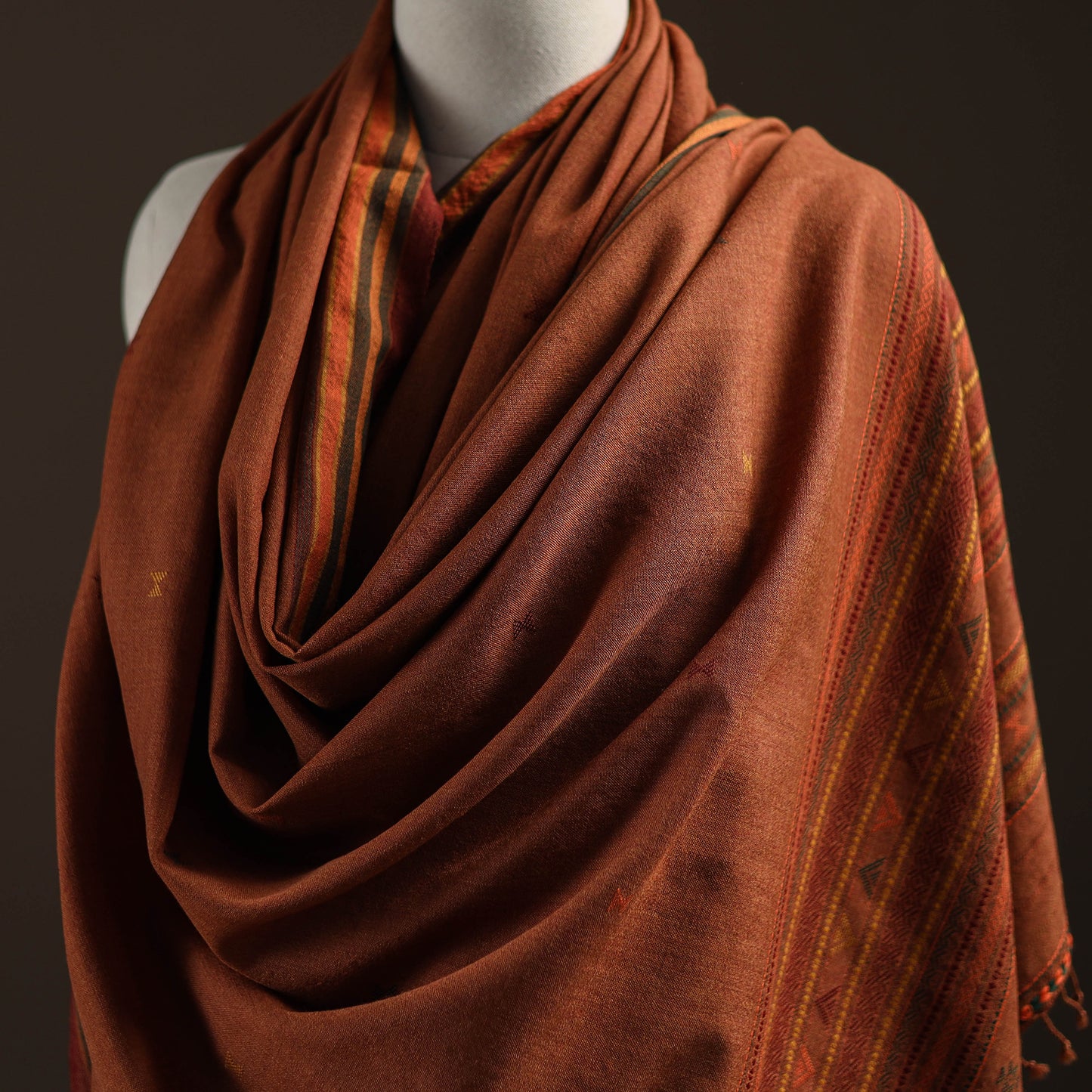 Kutch Bhujodi Handwoven Merino Wool Shawl 15