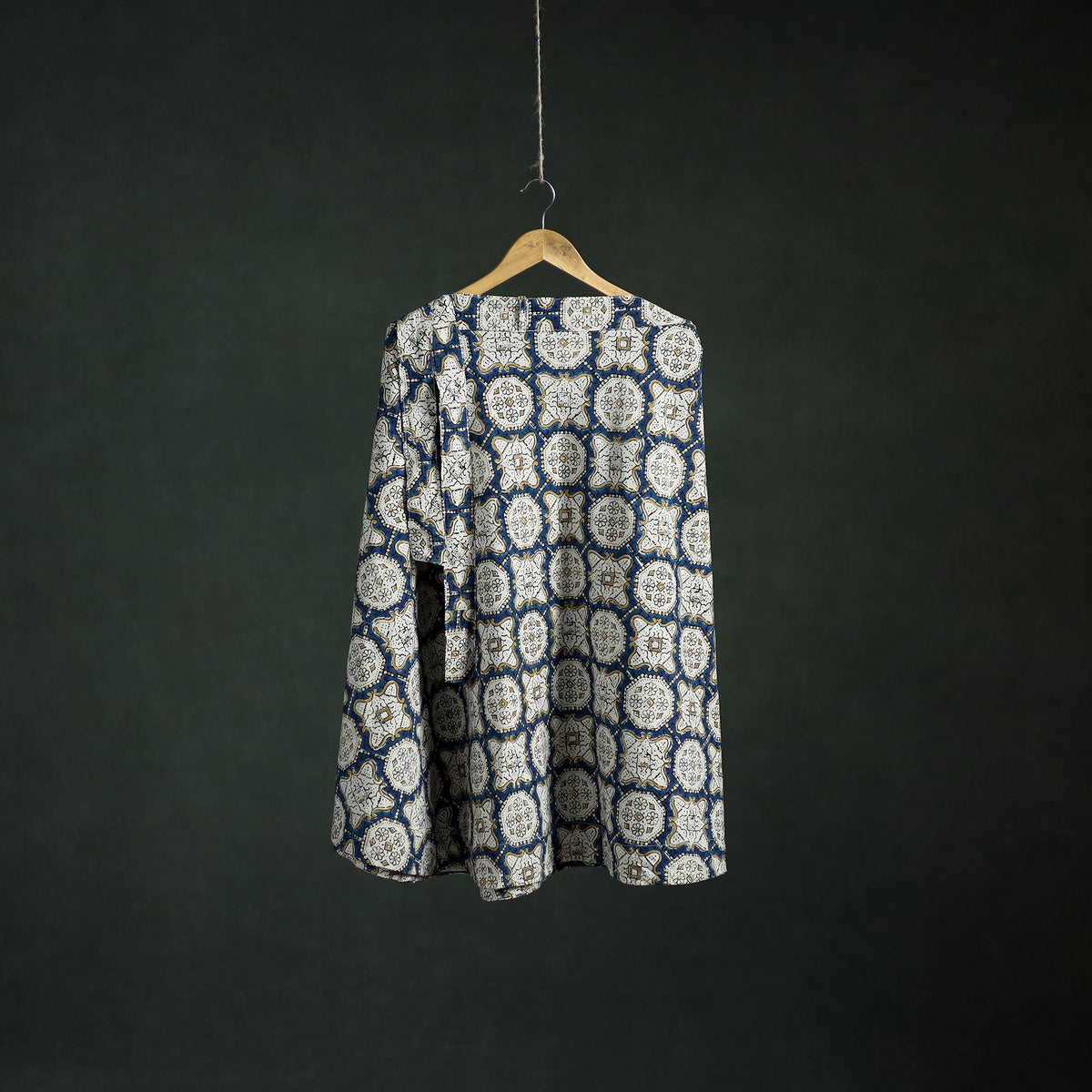 Ajrakh Hand Block Print Cotton Wrap Around Skirt 11