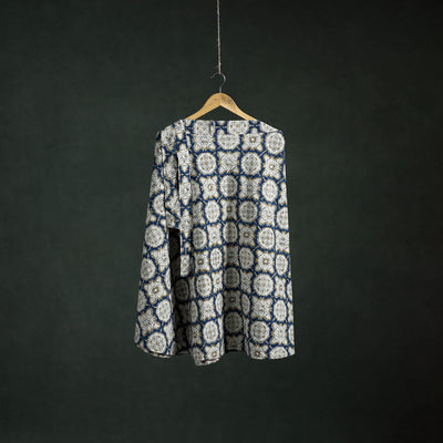 Ajrakh Hand Block Print Cotton Wrap Around Skirt 11