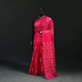 Kutch Bandhani Tie-Dye Cotton Saree 63