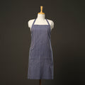 Blue Jhiri Handloom Cotton Apron with Pocket