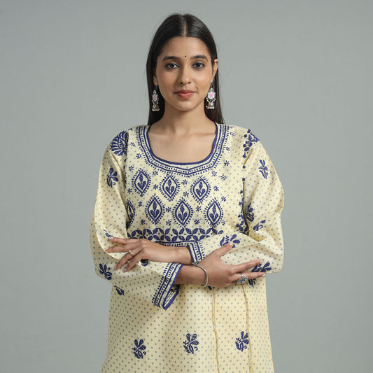 Chikankari Hand Embroidered Kurta