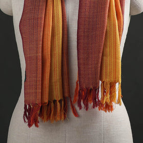 Multicolor - Double Shade Kumaun Handwoven Pure Merino Wool Stole 154