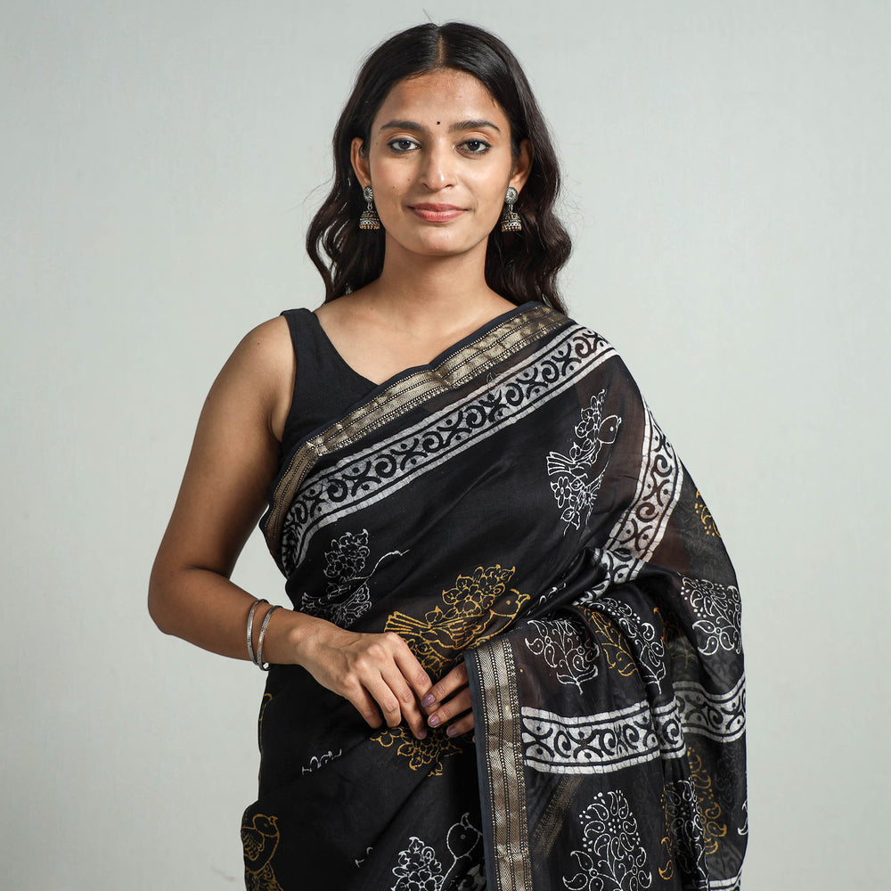 Batik Print Saree