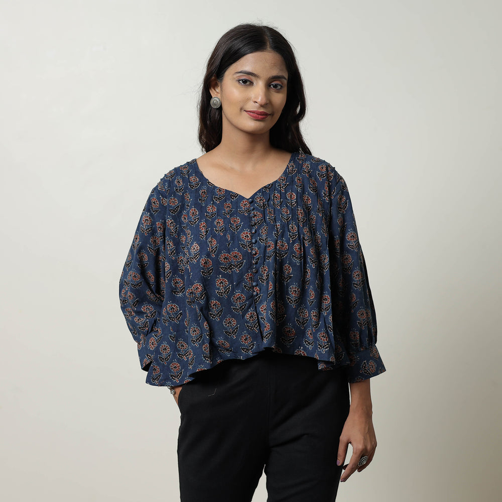 Ajrakh Crop Top