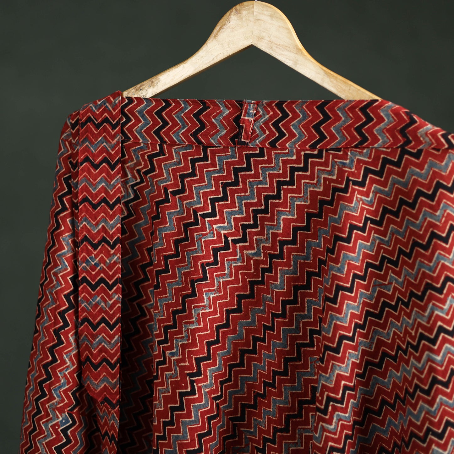 Ajrakh Hand Block Print Cotton Wrap Around Skirt 33