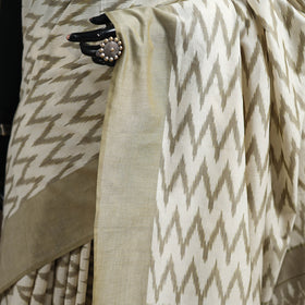 Pochampally Ikat Weave Mercerised Cotton Saree 11