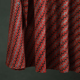Ajrakh Hand Block Print Cotton Wrap Around Skirt 33