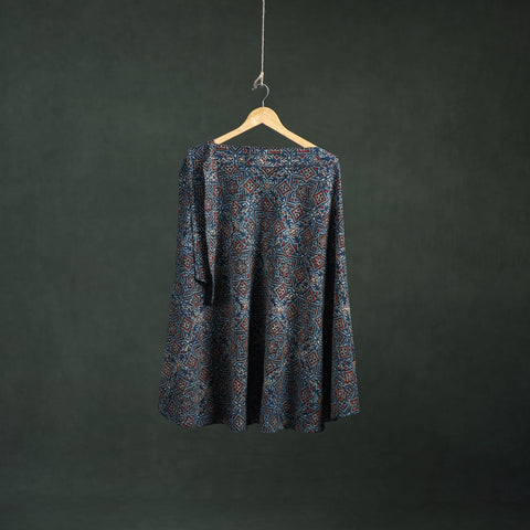 Ajrakh Hand Block Print Cotton Wrap Around Skirt 34