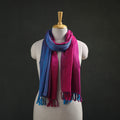 Multicolor - Double Shade Kumaun Handwoven Pure Merino Wool Stole 156