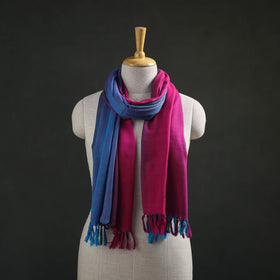 Multicolor - Double Shade Kumaun Handwoven Pure Merino Wool Stole 156