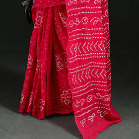 Kutch Bandhani Tie-Dye Cotton Saree 63