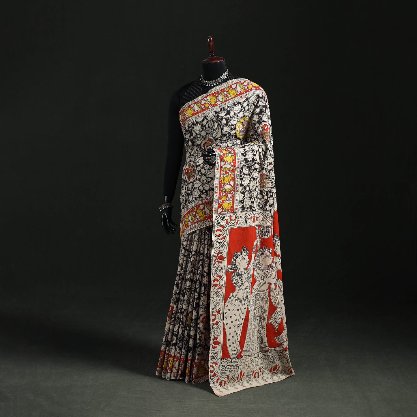 Kalamkari Printed Cotton Saree 14