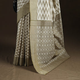 Pochampally Ikat Weave Mercerised Cotton Saree 11