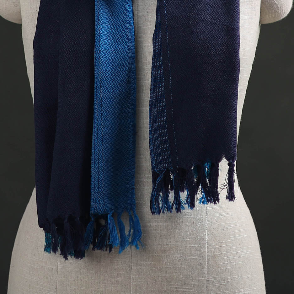 Multicolor - Double Shade Kumaun Handwoven Pure Merino Wool Stole 157