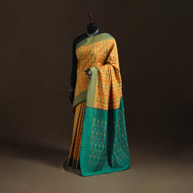 Pochampally Ikat Weave Mercerised Cotton Saree 12