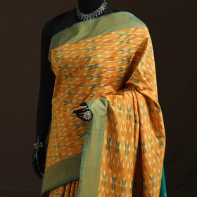 Pochampally Ikat Weave Mercerised Cotton Saree 12