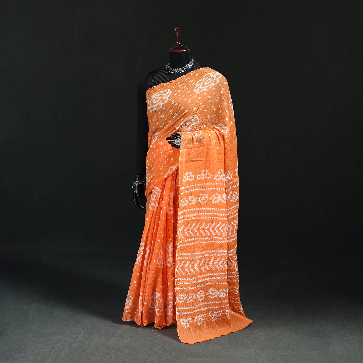 Kutch Bandhani Tie-Dye Cotton Saree 65